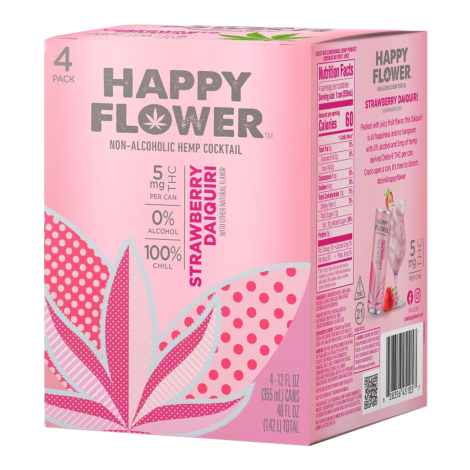 Happy Flower D9 THC 5mg Strawberry Daquiri