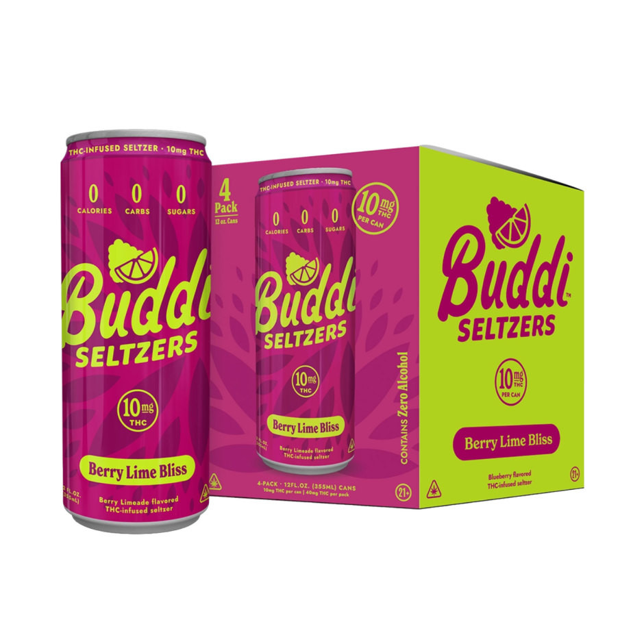 Buddi D9 THC 10mg Berry Lime Bliss Seltzer