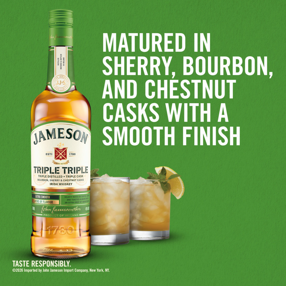 Jameson Triple Triple Blended Irish Whiskey