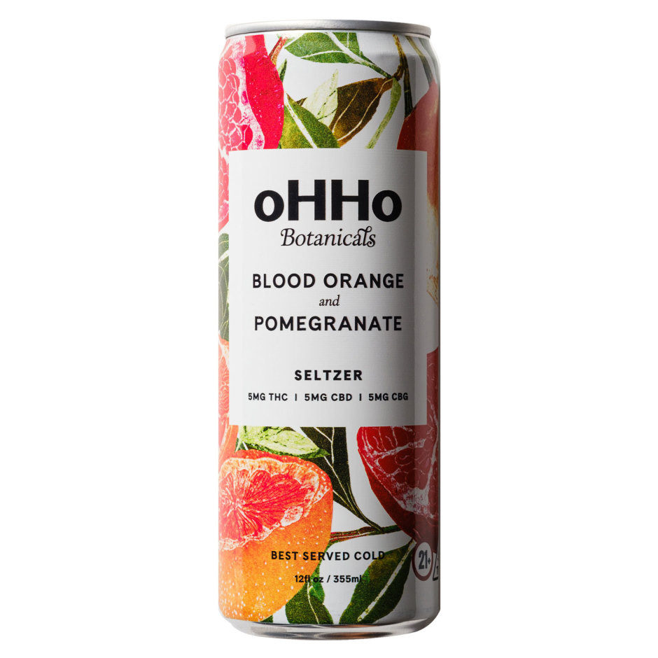 oHHo D9 THC 5mg Blood Orange Pomegranate Seltzer