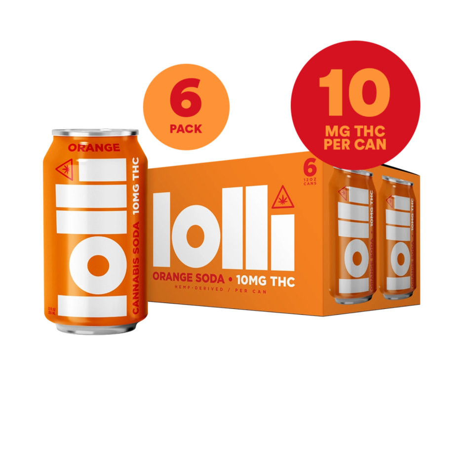 Lolli D9 THC 10mg Orange Soda