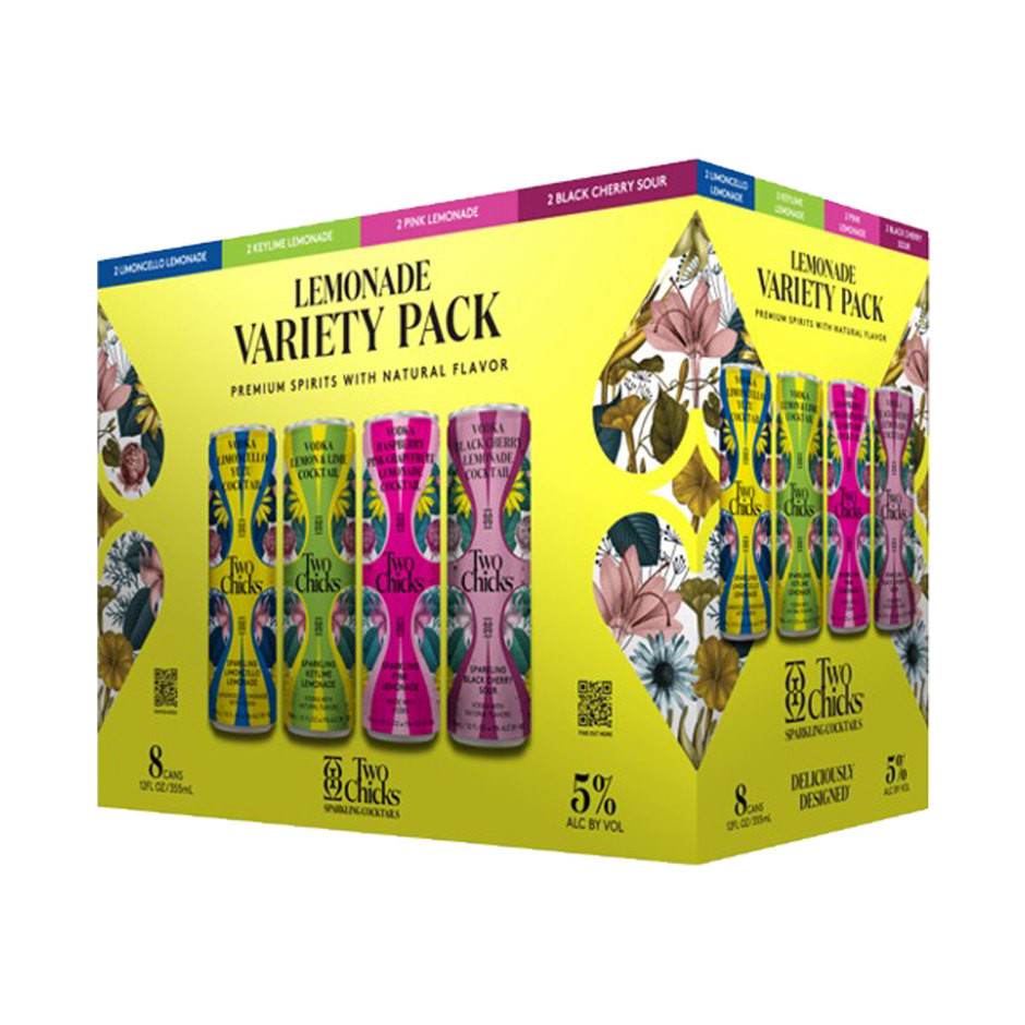 Two Chicks Lemonade Sparkling Variety Pack Craft Cocktails