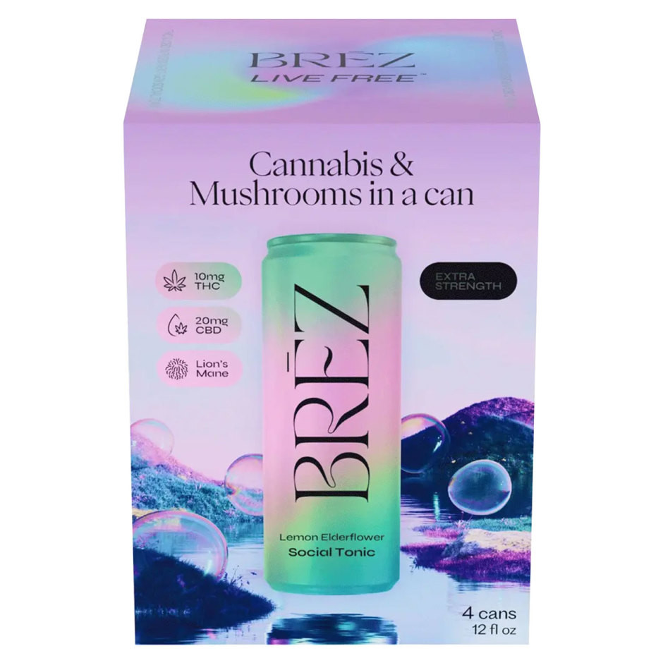 BREZ THC 10mg Social Tonic Lemon Elderflower
