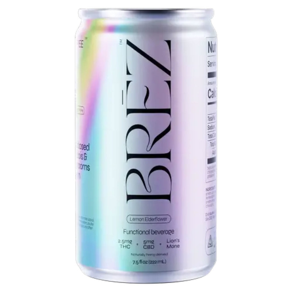 BREZ THC 2.5mg Social Tonic Lemon Elderflower