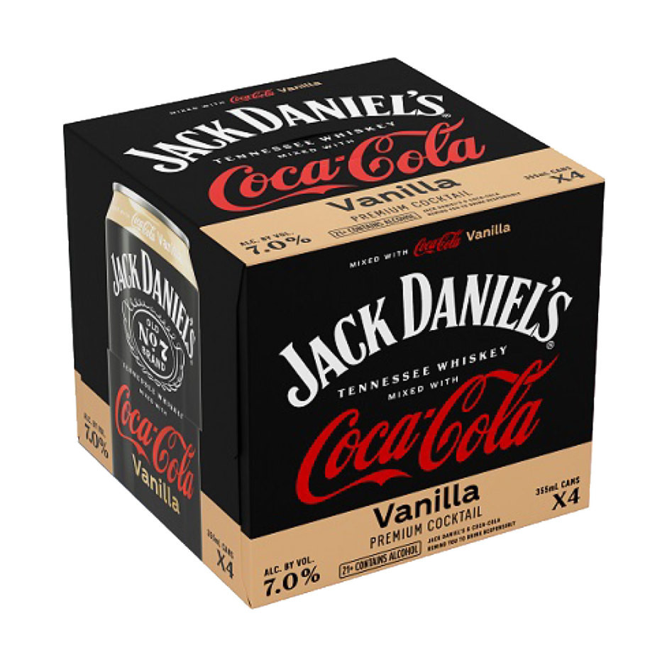 Jack Daniel's Coca-Cola Vanilla Whiskey Cocktails