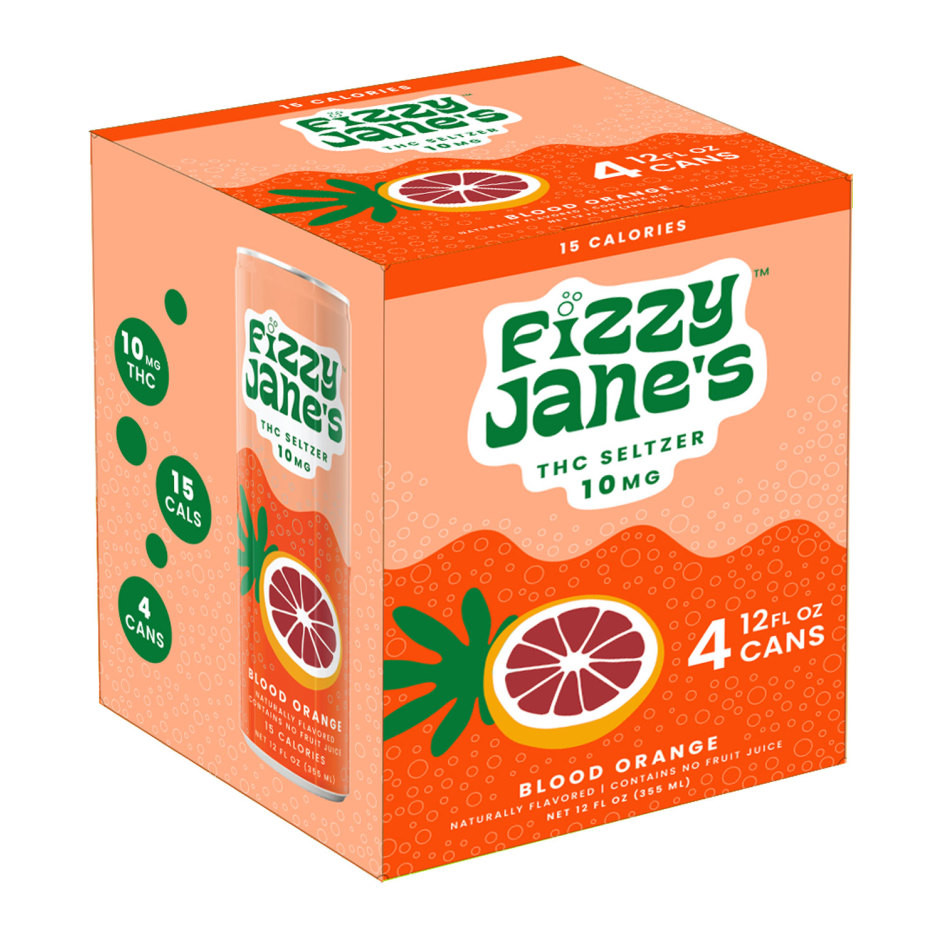 Fizzy Jane's THC 10mg Blood Orange