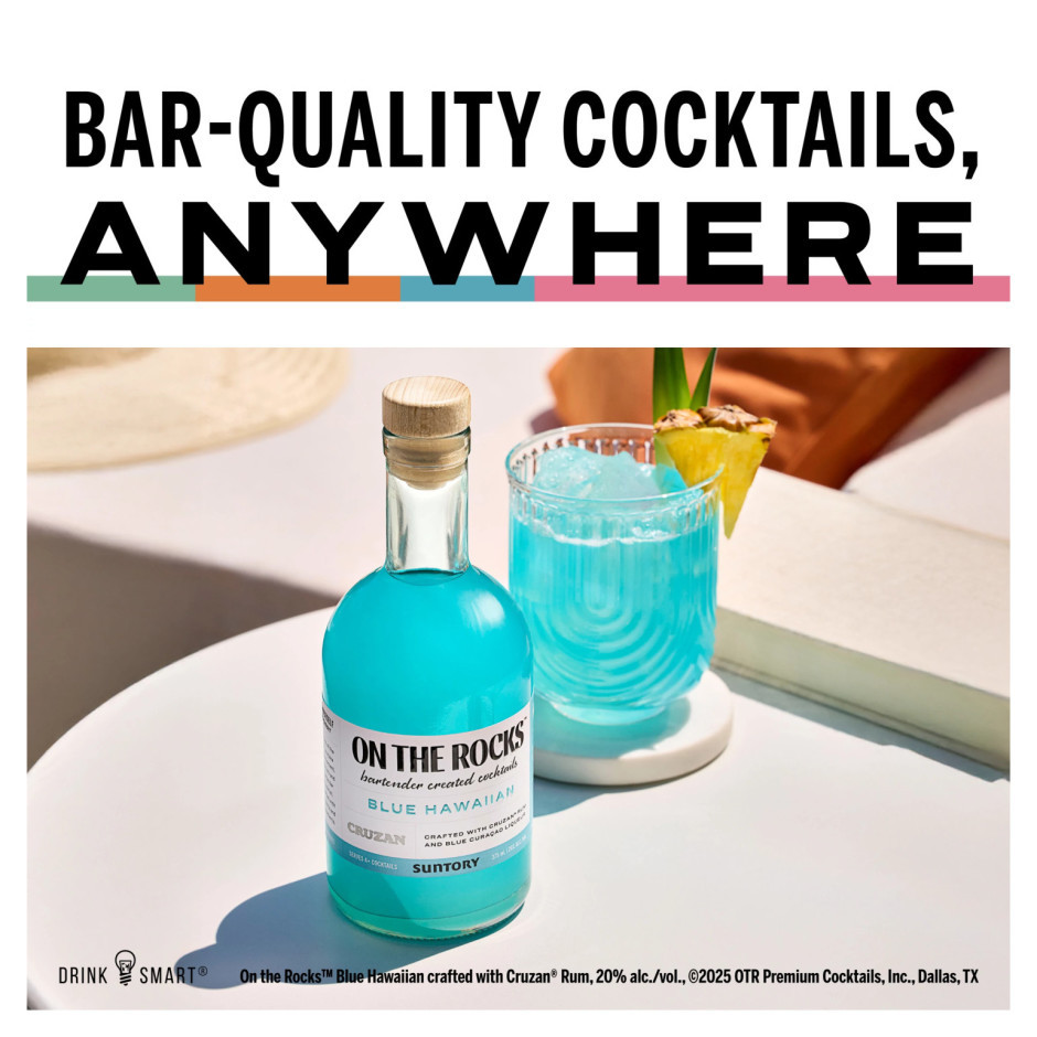On The Rocks Cocktails Blue Hawaiian