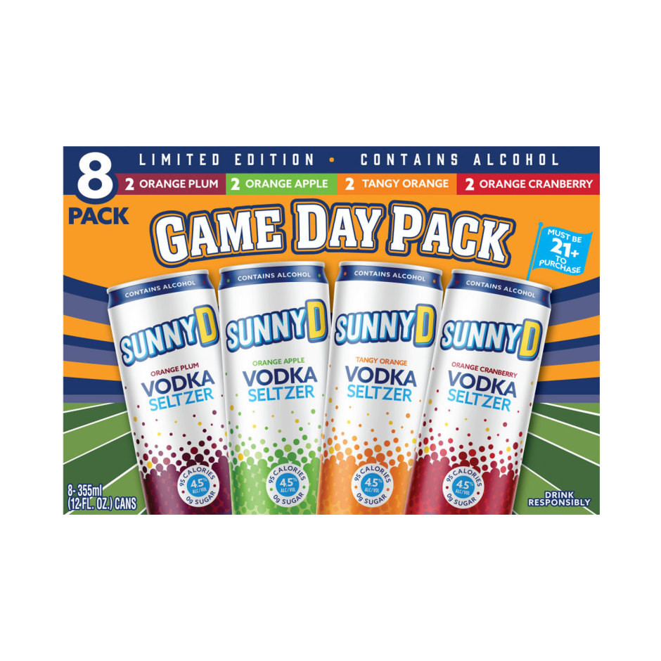 Sunny D Vodka Seltzer Gameday Variety Pack