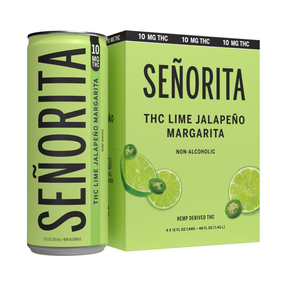 Senorita D9 THC 10 mg Lime Margarita Cocktail