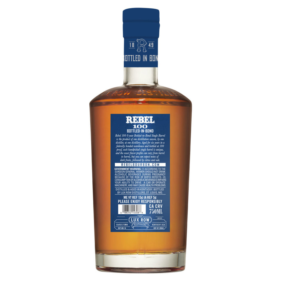 Rebel 100 6 Year Bottled In Bond Single Barrel