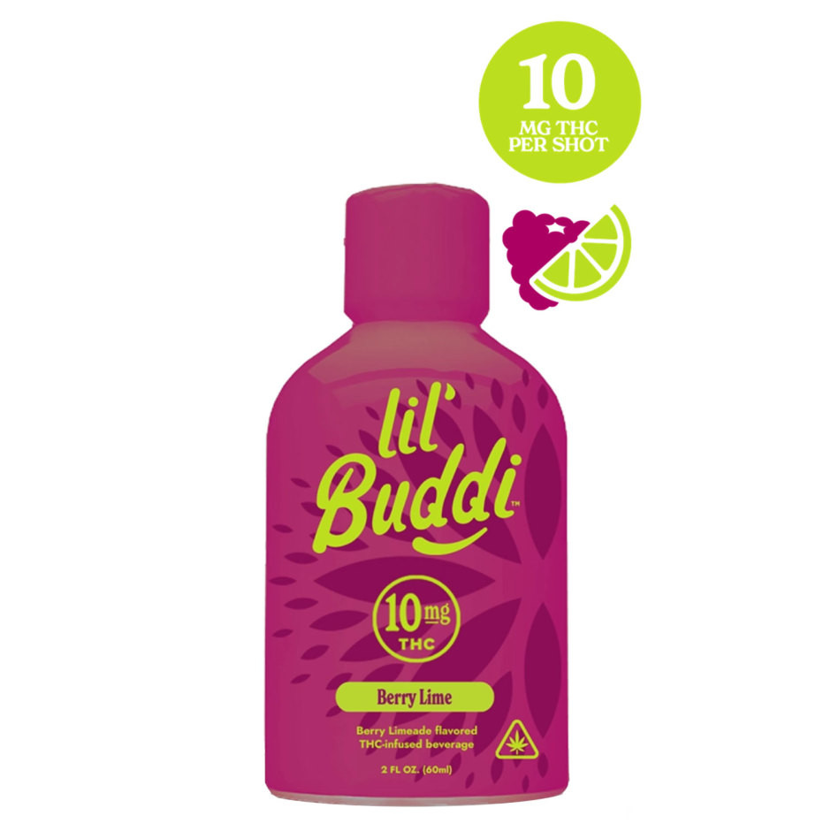 Buddi D9 THC 10 mg Lil Buddi Berry Lime Bliss Shot