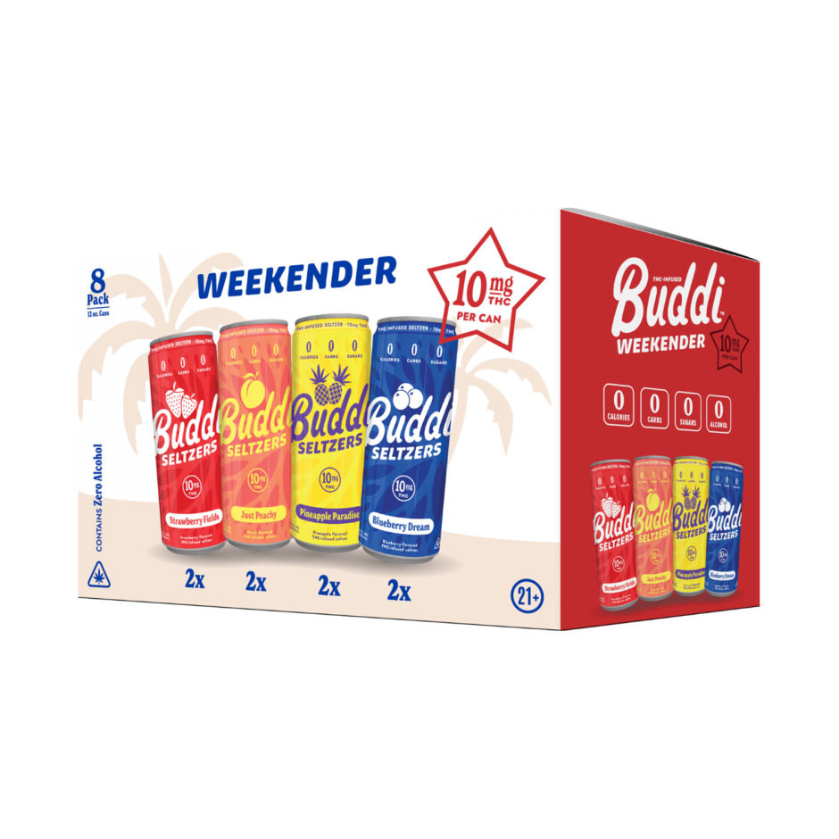 FANTASTICS buddix フーデイ Buddi D9 THC 10mg Weekender Seltzer Assortment