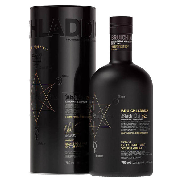 Bruichladdich Black Art Series 10.1 Scotch Whiskey - 750 mL - 750ML - Glass