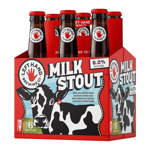Left Hand Milk Stout - 12 Oz - 6-PK - Glass
