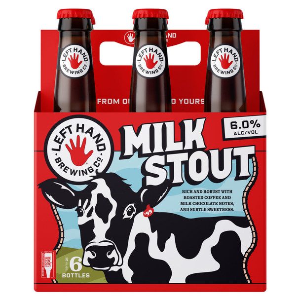 Left Hand Milk Stout - 12 Oz - 6-PK - Glass