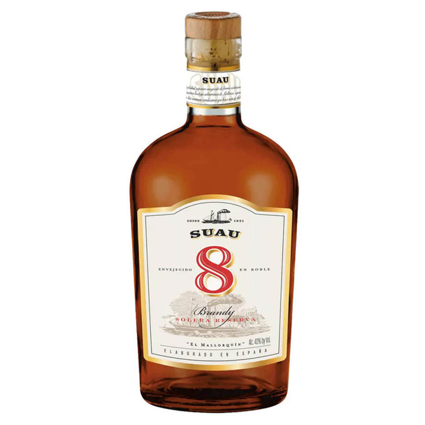 Suau 8 Year Old Brandy - 750 mL - 750ML - Glass
