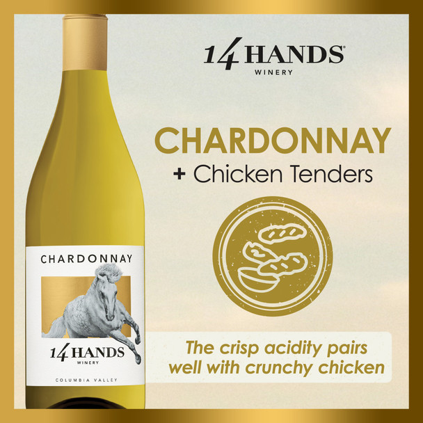 14 Hands Chardonnay - 750 mL - 750ML - Glass