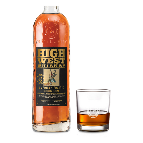 High West American Prairie ABC Hand Selected Single Barrel 24741 Bourbon Whiskey - 750 mL - 750ML - Glass