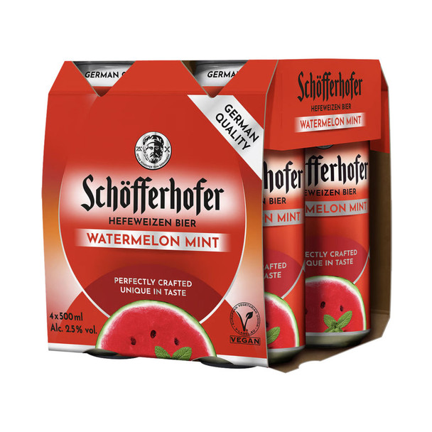 Schofferhofer Watermelon Mint - 4-PK - Aluminum