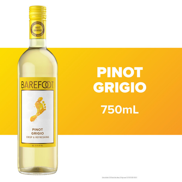Barefoot Pinot Grigio - 750 mL - 750ML - Glass