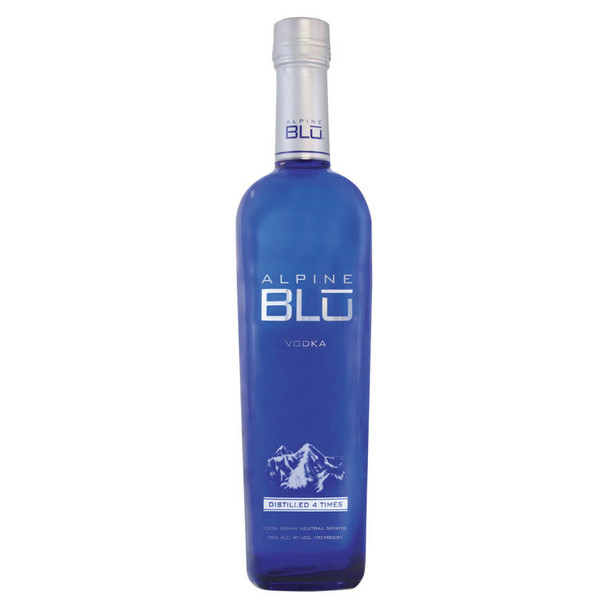 Alpine Blu Vodka - 750 mL - 750ML - Glass