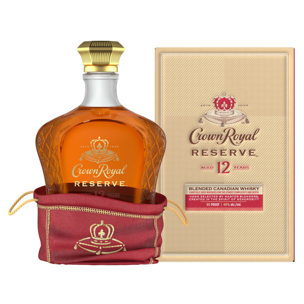 Crown Royal Reserve Blended Canadian Whisky - 750 mL - 750ML - Glass