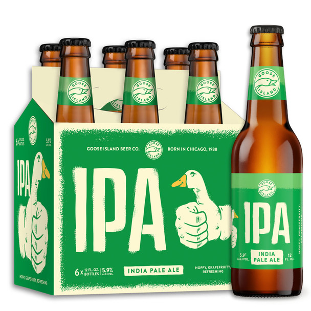 Goose Island IPA - 12 Oz - 6-PK - Glass