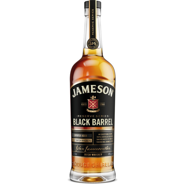 Jameson Black Barrel Irish Whiskey - 750 mL - 750ML - Glass