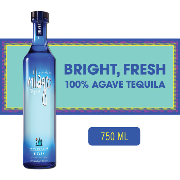 Milagro Silver Tequila - 750 mL - 750ML - Glass