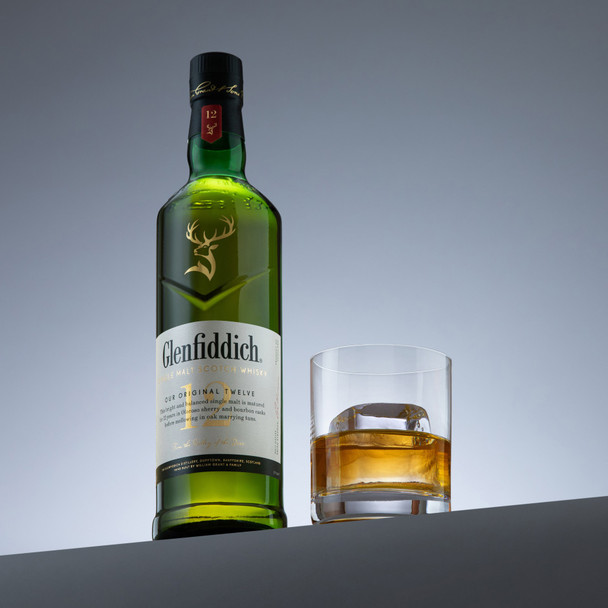 Glenfiddich 12 Year Old Single Malt Scotch Whisky - 750 mL - 750ML - Glass