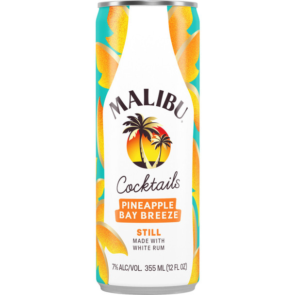 Malibu Cocktail Pineapple Bay Breeze - 355 mL - 4-PK - Aluminum
