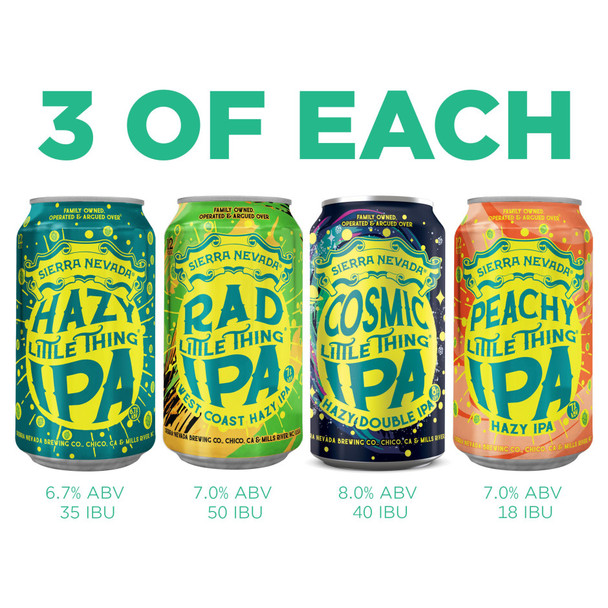 Sierra Nevada Hazy Little Thing IPA Variety Pack - 12-PK - Aluminum