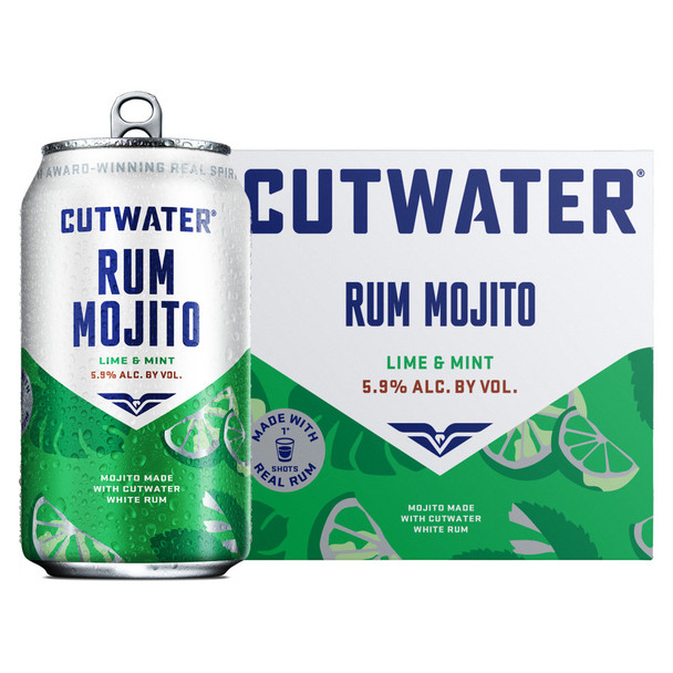 Cutwater Rum Mint Mojito - 12 Oz - 4-PK - Aluminum Cutwater Rum Mint Mojito - 12 Oz - 4-PK - Aluminum