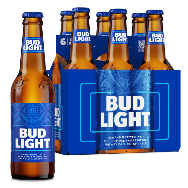 Bud Light - 12 Oz - 6-PK - Glass