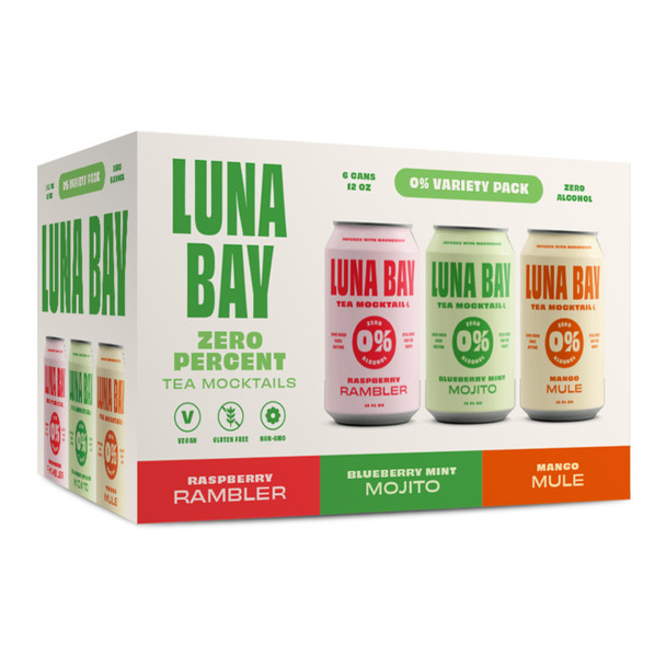 Luna Bay Mocktail Variety - 6-PK - Aluminum