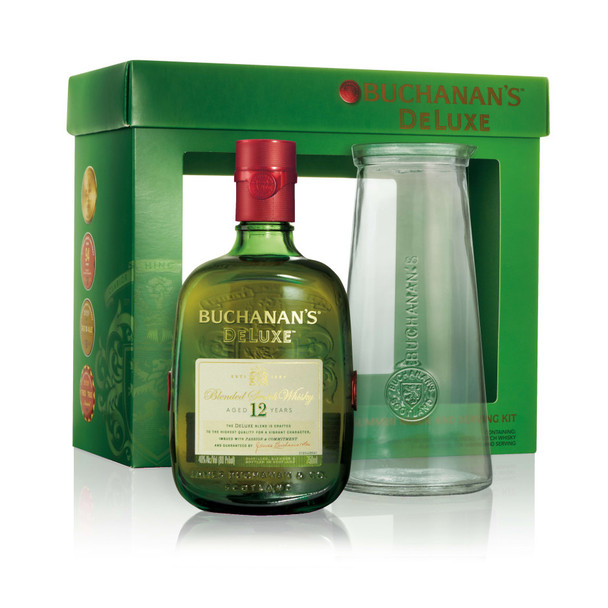 Buchanan's 12 Year Scotch with Glass Pitcher - 750 mL - Set - Glass