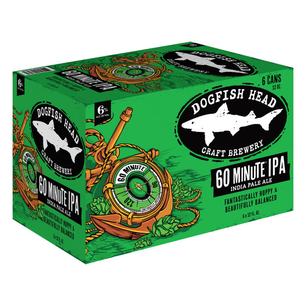 Dogfish Head 60 Minute IPA - 6-PK - Aluminum