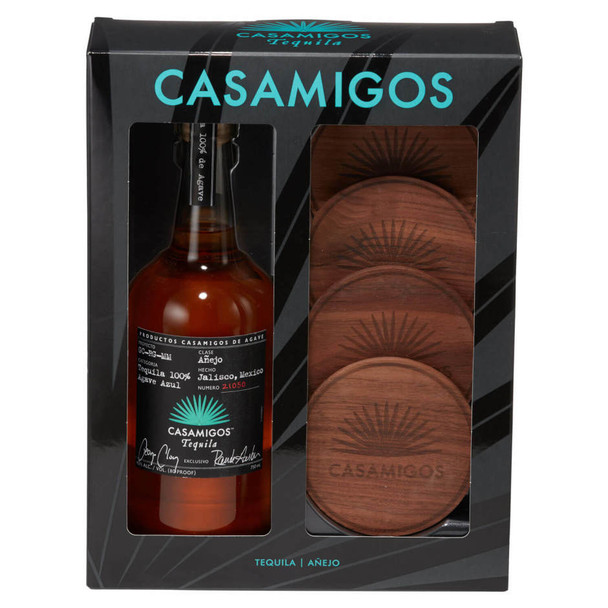 Casamigos Anejo Tequila with Coasters - 750 mL - Set - Glass