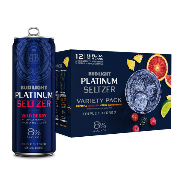 Bud Light Platinum Seltzer Variety Pack - 12-PK - Aluminum Bud Light Platinum Seltzer Variety Pack - 12-PK - Aluminum