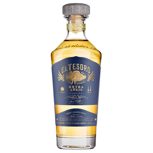 El Tesoro Extra Anejo Tequila - 750 mL - 750ML - Glass
