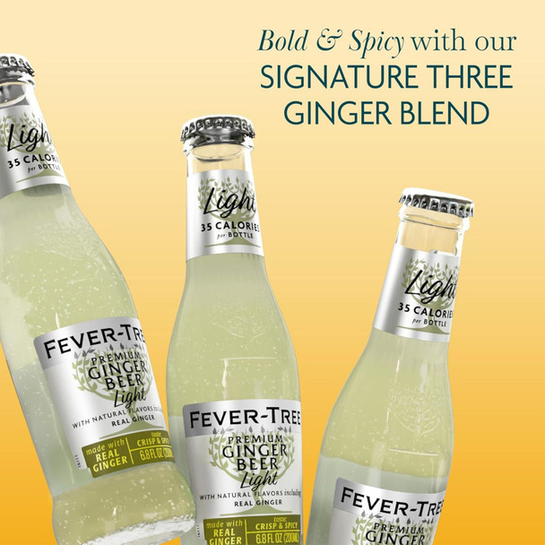 Fever-Tree Refreshingly Light Ginger Beer - 6.8 Oz - 4-PK - Glass