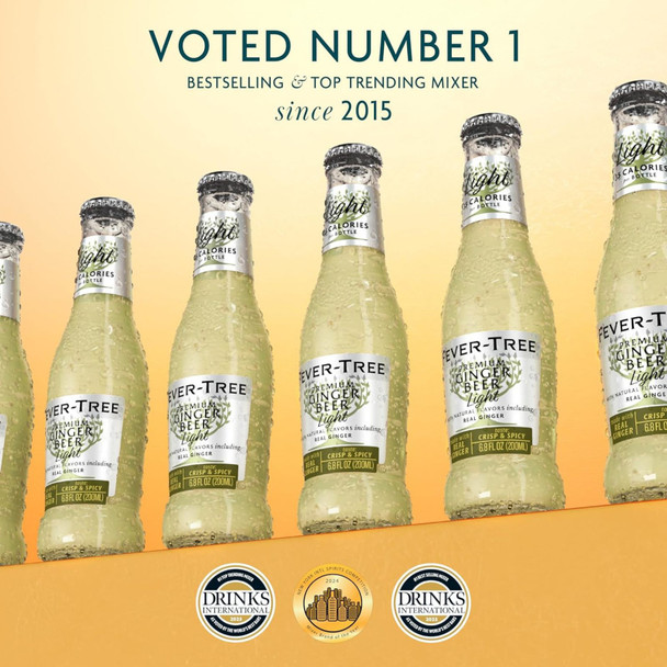 Fever-Tree Refreshingly Light Ginger Beer - 6.8 Oz - 4-PK - Glass