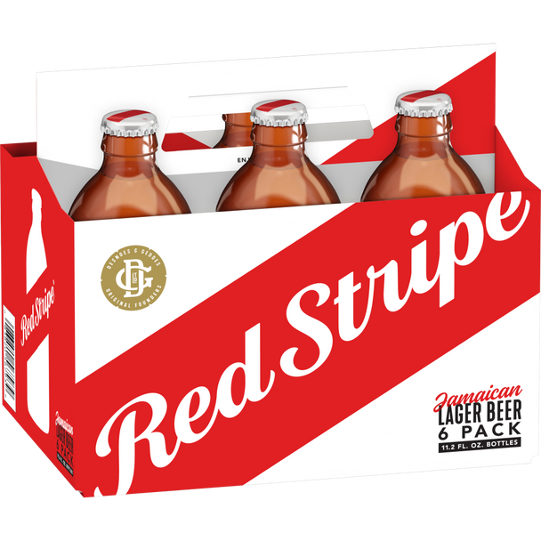 Red Stripe Lager - 11.2 Oz - 6-PK - Glass