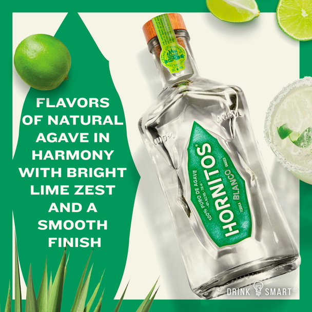 Hornitos Plata Tequila - 750 mL - 750ML - Glass