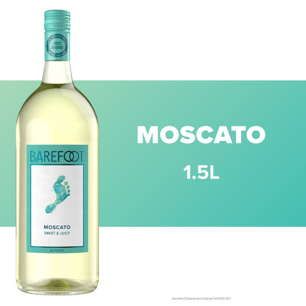 Barefoot Moscato - 1.5 L - 1.5L - Glass
