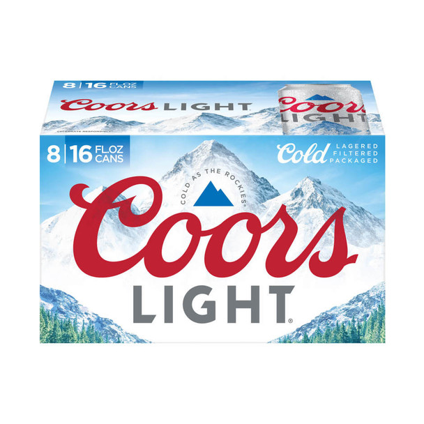 Coors Light - 16 Oz - 8-PK - Aluminum