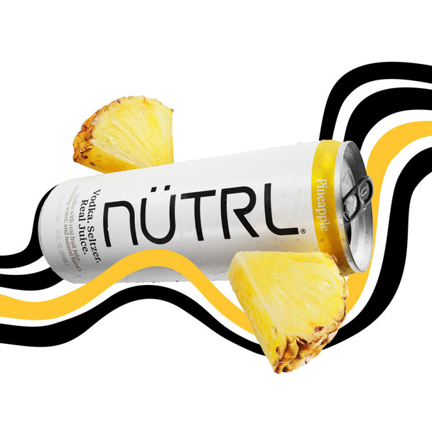 NUTRL Pineapple Vodka Soda - 4-PK - Aluminum