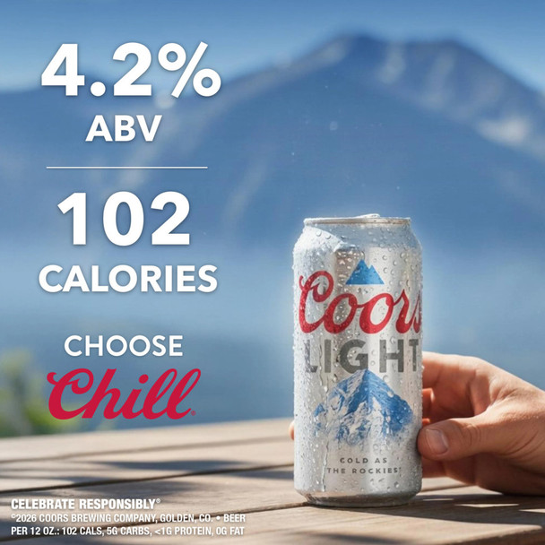Coors Light - 12 Oz - 12-PK - Glass