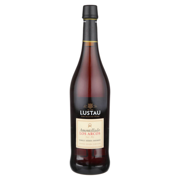 Lustau Amontillado Los Arcos Solera Reserva Dry Sherry - 750 mL - 750ML - Glass