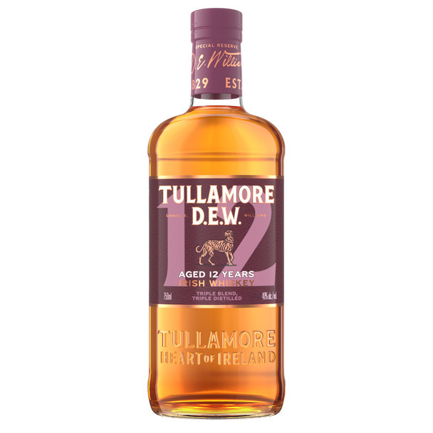 Tullamore D.E.W. 12 Year Old Special Reserve Irish Whiskey - 750 mL - 750ML - Glass